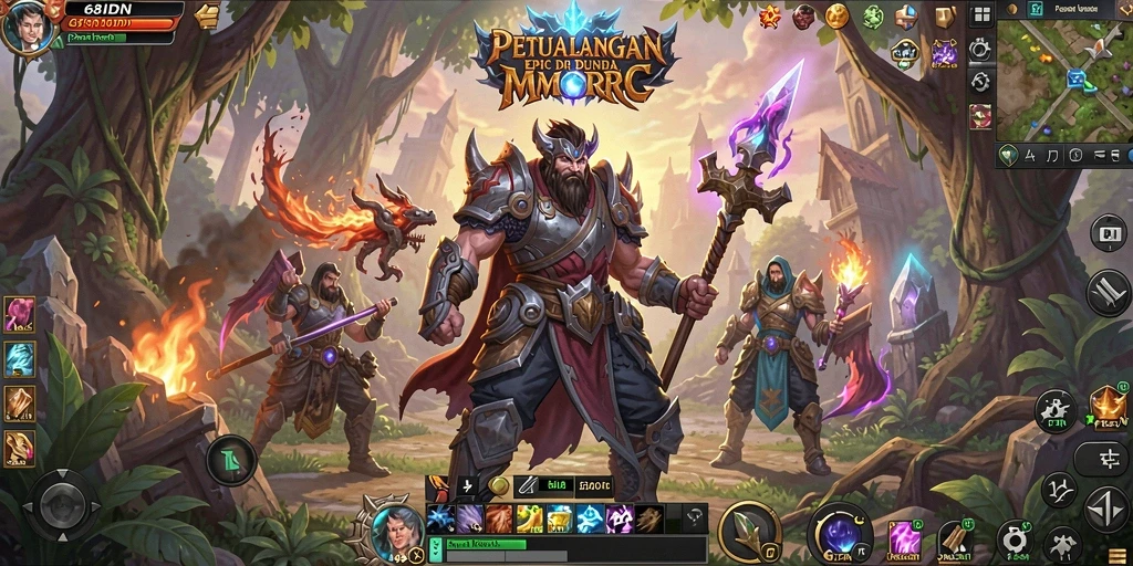 Screenshot gameplay <strong>68IDN</strong> menampilkan pertarungan seru dan petualangan mendebarkan.