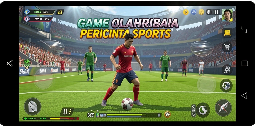 Tampilan gameplay 6CF yang menampilkan keseruan olahraga.