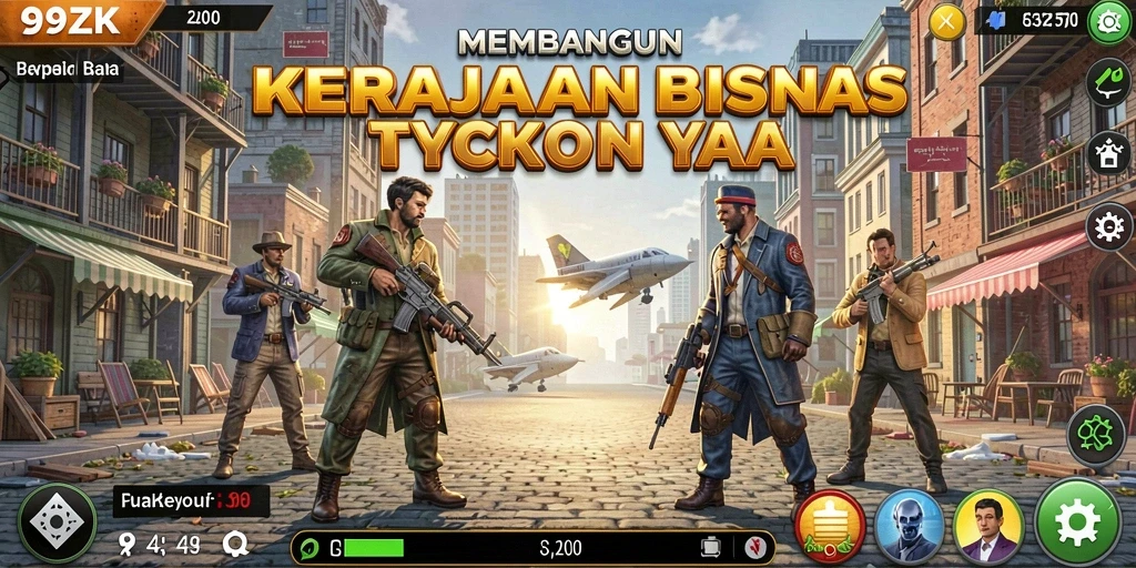 Tampilan gameplay 99ZK yang penuh strategi dan manajemen.