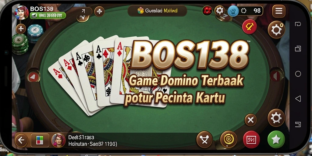 Tampilan menarik dari gameplay BOS138 saat bermain Domino.