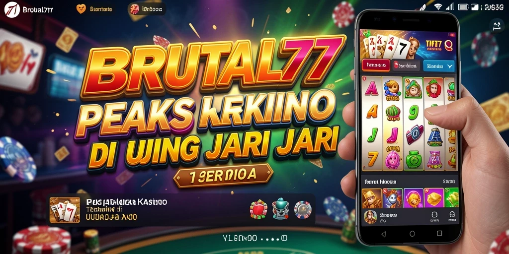 Tampilan gameplay mendebarkan di BRUTAL77 dengan berbagai pilihan permainan Kasino.