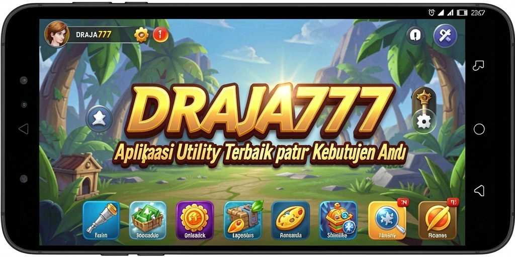Tampilan antarmuka aplikasi DRAJA777 yang intuitif dan menarik.