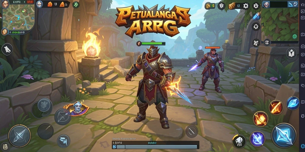 Screenshot dari gameplay menakjubkan EVIP2 dalam aksi ARPG.