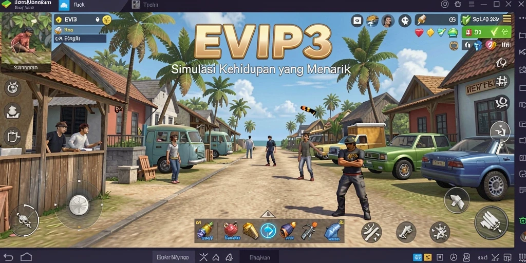 Tampilan gameplay <strong>EVIP3</strong> yang menarik dan interaktif.