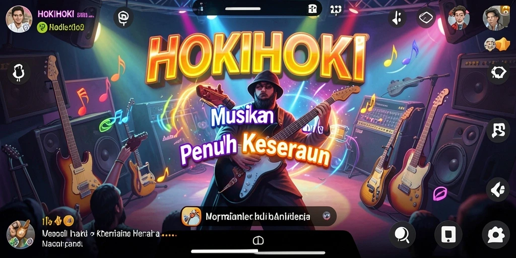 Screenshot utama dari HOKIHOKI menampilkan gameplay yang seru dan interaktif.