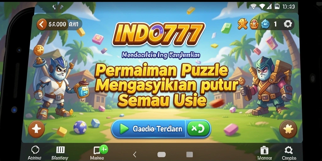 Tampilan gameplay INDO777 yang menarik dan menantang puzzle.
