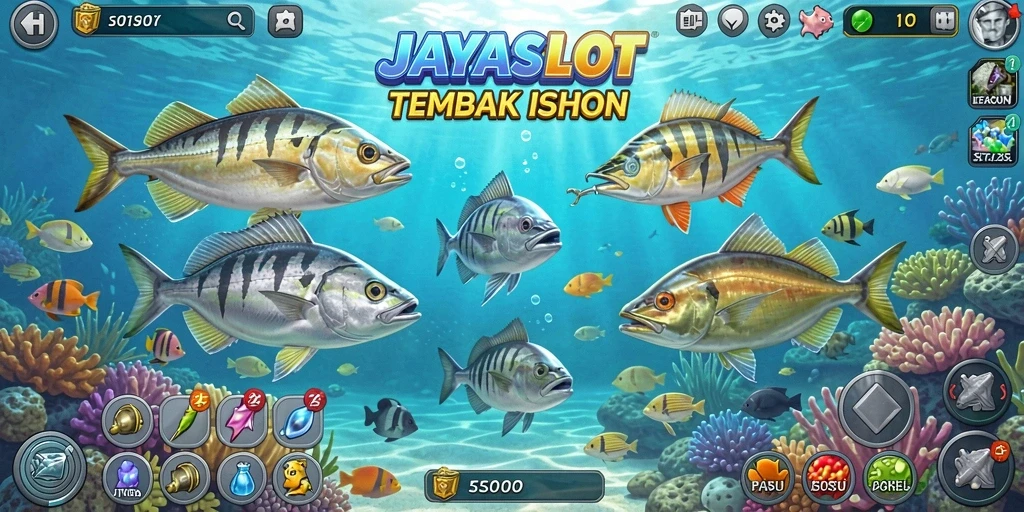 Tampilan gameplay menembak ikan yang menarik di JAYASLOT.