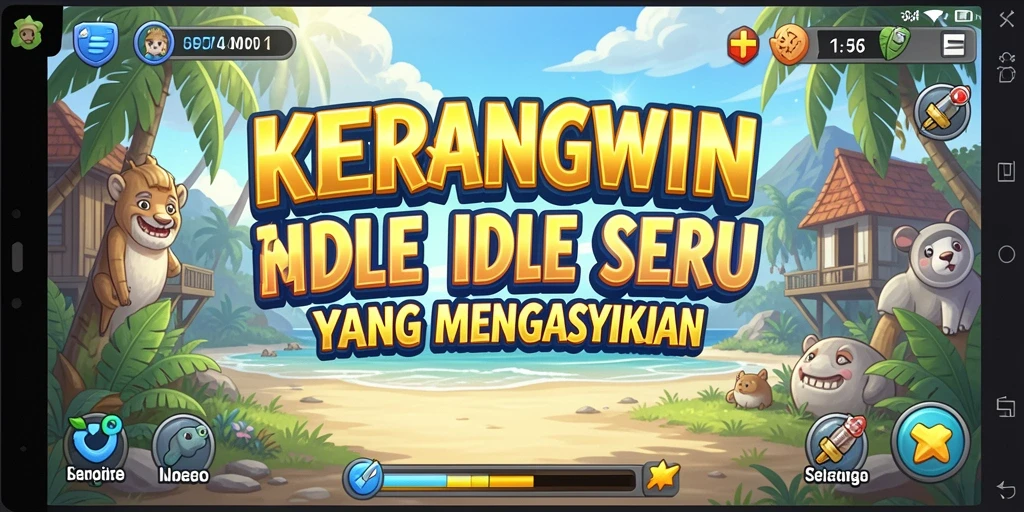 Screenshot gameplay KERANGWIN menampilkan pengumpulan kerang yang seru.