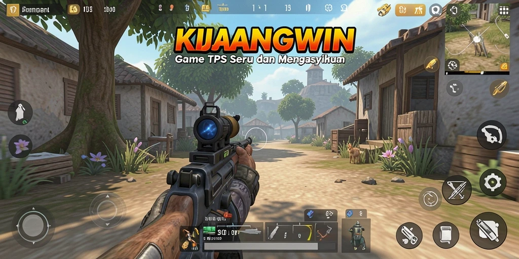 Gameplay seru KIJANGWIN dengan aksi TPS yang mendebarkan.