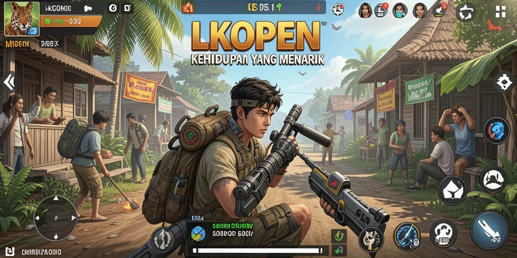 Menampilkan gameplay simulasi yang imersif dan interaktif di LKOPEN.