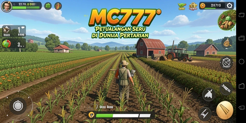 Gameplay Farming yang menarik dan penuh warna di MC777.