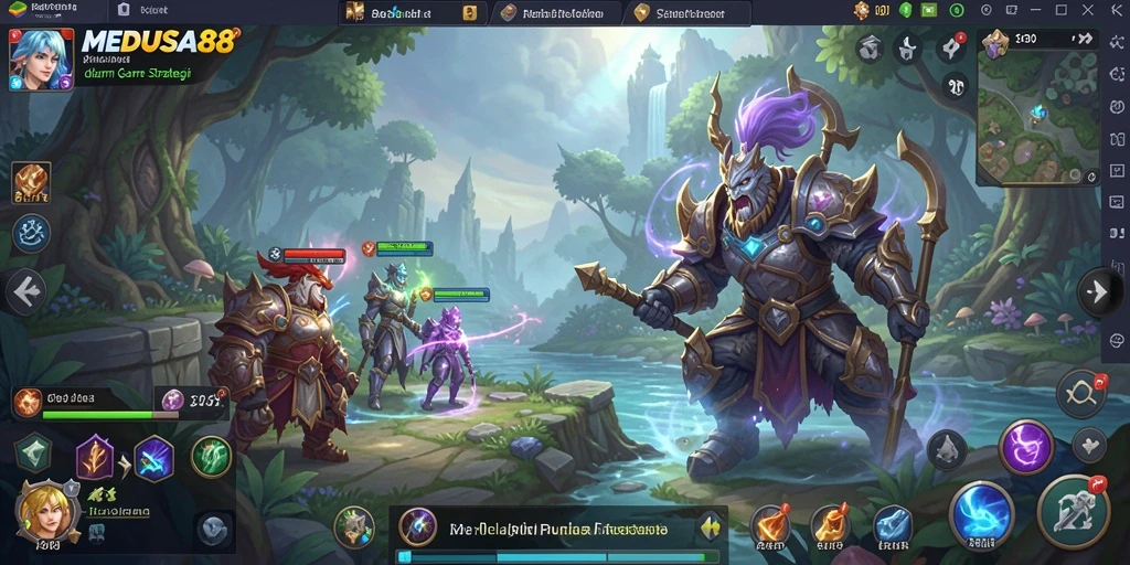 Tampilan gameplay <strong>MEDUSA88</strong> yang menakjubkan dan penuh aksi.