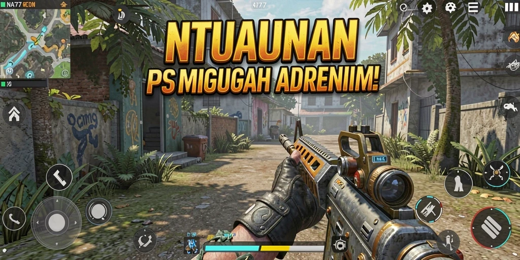 Tampilan gameplay seru dari NA777 yang penuh aksi FPS.