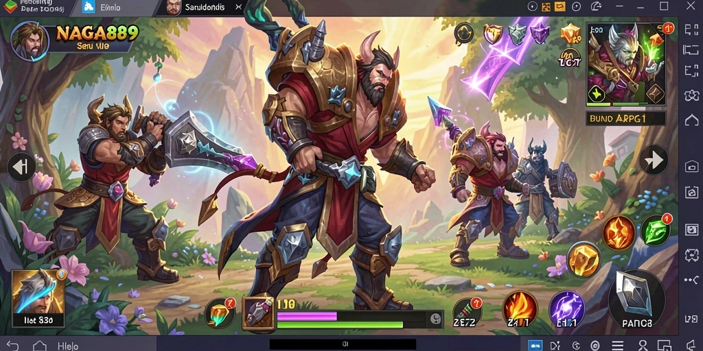 Gameplay seru NAGA889 dengan pertarungan epik di dunia fantasi.
