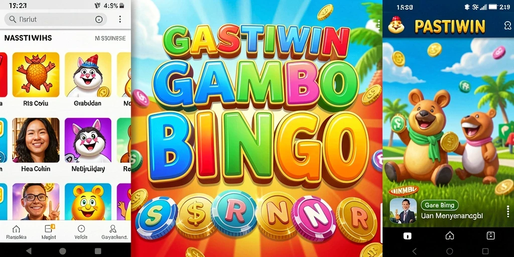 Screenshot gameplay PASTIWIN yang menunjukkan momen seru saat bermain Bingo.