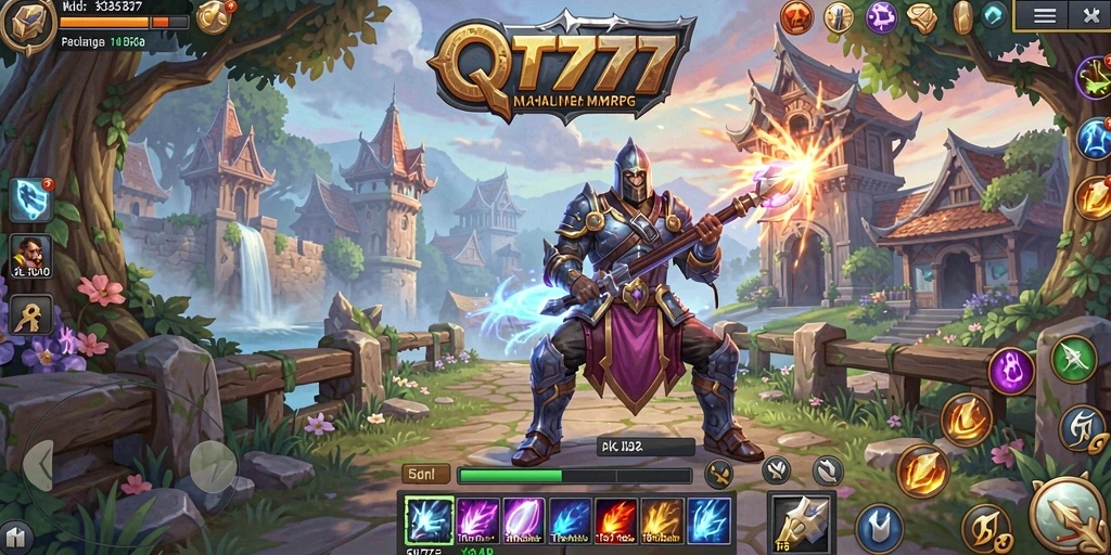 Tangkapan layar menampilkan aksi seru dalam permainan MMORPG.