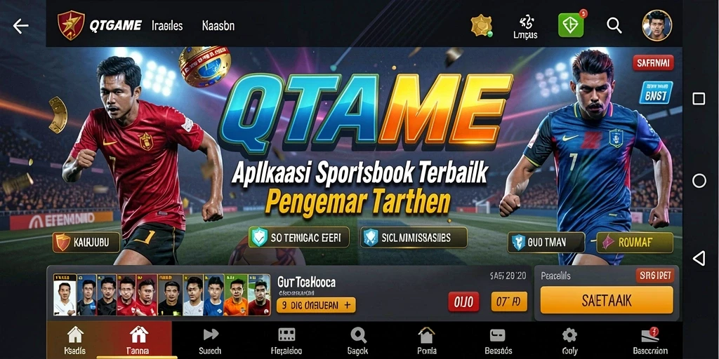 Screenshot QTGAME menunjukkan antarmuka taruhan yang menarik.