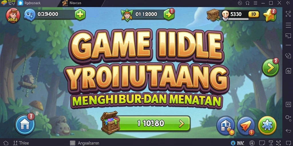 Screenshot V21 menampilkan gameplay Idle yang menarik dan mengasyikkan.