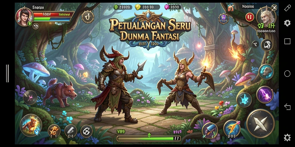 Screenshot V89 menunjukkan aksi seru dalam petualangan penuh tantangan.