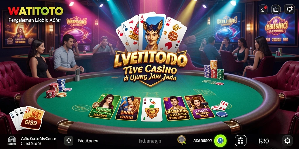 Tampilan gameplay mendebarkan dari WATITOTO di Live Casino.